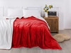 Mikroplyšová deka s beránkem - červená 200x230 cm
